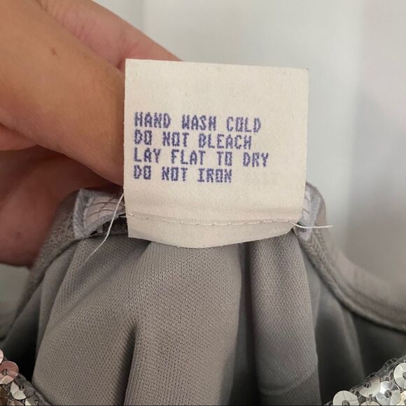 LA BELLE Womens Multicolored Silky Sequin Formal - Picture 11 of 11